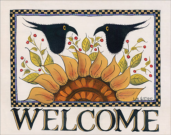 Lisa Hilliker HILL680 - Sunny Welcome Sunflower, Crows, Welcome, Checkerboard, Signs from Penny Lane