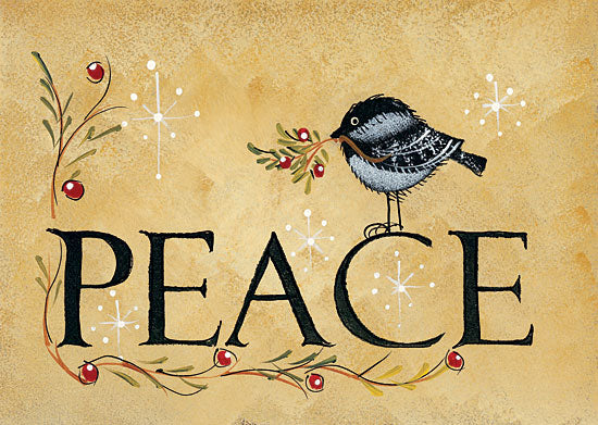 Lisa Hilliker HILL682 - A Little Birdie Bird, Peace, Holiday, Snowflakes, Holly Berries from Penny Lane