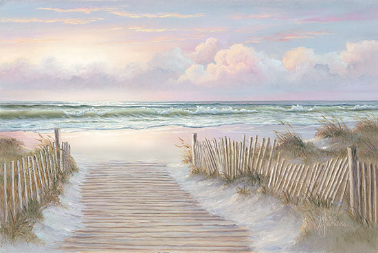 Georgia Janisse JAN238 - Sunrise Walk - Boardwalk, Coast, Ocean, Path, Waves, Sand, Beach from Penny Lane Publishing