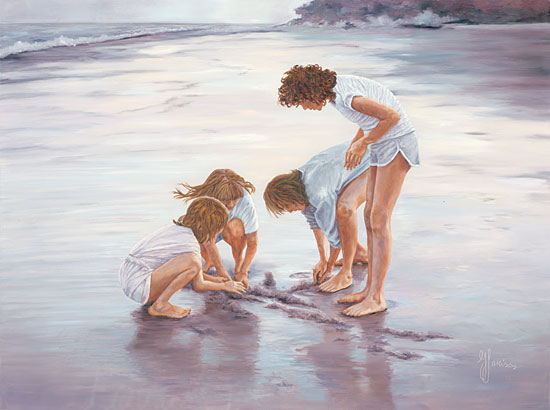 Georgia Janisse JAN242 - Treasure Hunters - Beach, Sand, Children, Friends, Shore, Coastline from Penny Lane Publishing