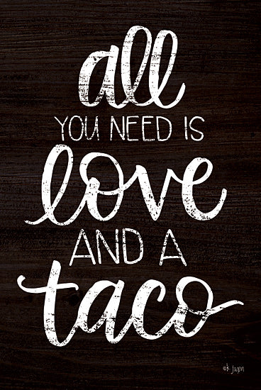Jaxn Blvd. JAXN271 - JAXN271 - Love and a Taco - 12x18 Love, Taco, Kitchen, Humorous, Signs from Penny Lane