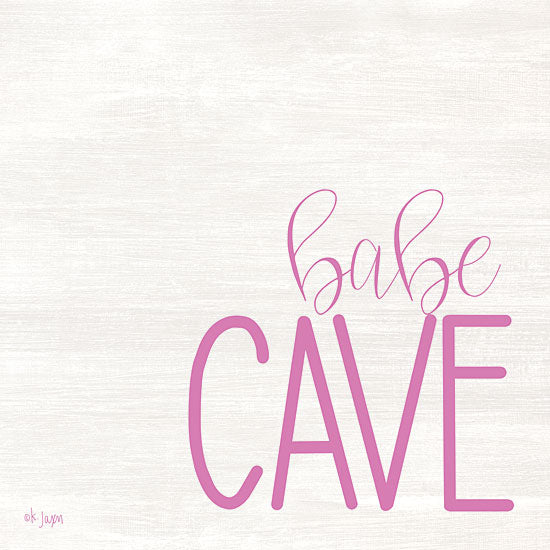 Jaxn Blvd. JAXN275 - JAXN275 - Babe Cave - 12x12 Babe Cave, Pink, Calligraphy, Humorous, Signs from Penny Lane