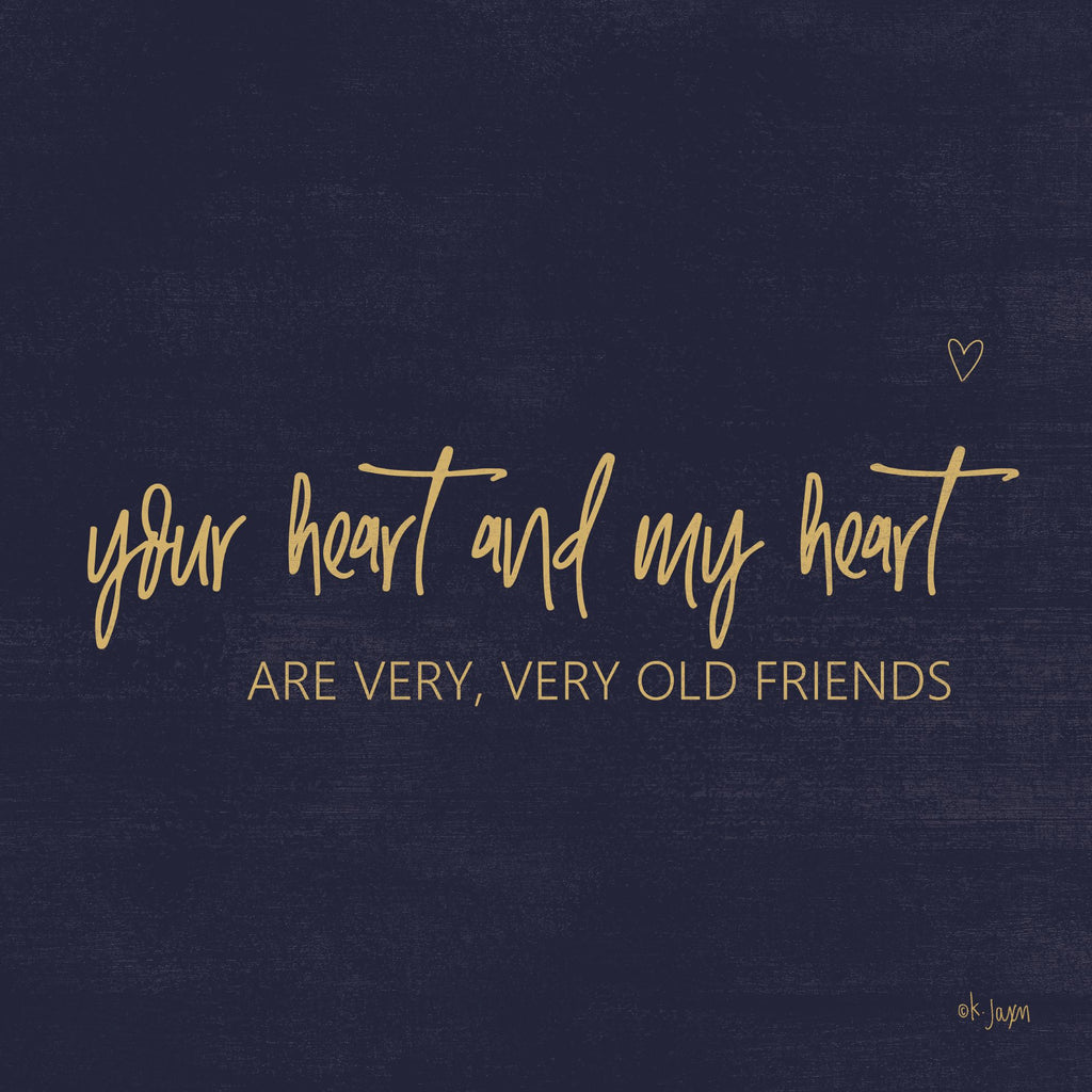 Jaxn Blvd. JAXN437 - JAXN437 - Your Heart and My Heart - 12x12 Heart, Friends, Friendship, Signs from Penny Lane