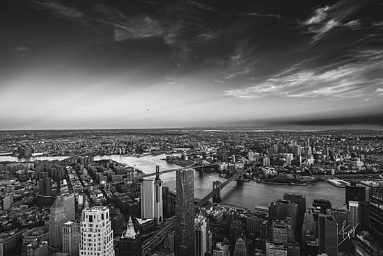 Justin Spivey JDS217 - JDS217 - Peace Above - 18x12 City, Urban, Photography, black & White, Arial View from Penny Lane