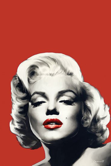 JG Studios JGS155 - JGS155 - Red Lips Marilyn I - 12x18 Marilyn Monroe, 1950s, Nostalgia, Figurative, Icon from Penny Lane