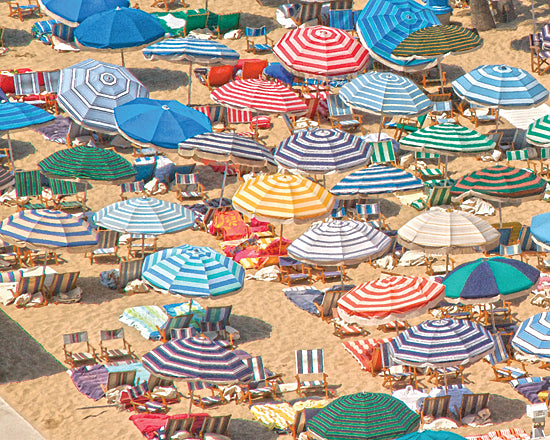 JG Studios JGS191 - JGS191 - Umbrellas on Beach I - 16x12 Umbrellas, Beach, Tropical, Leisure from Penny Lane
