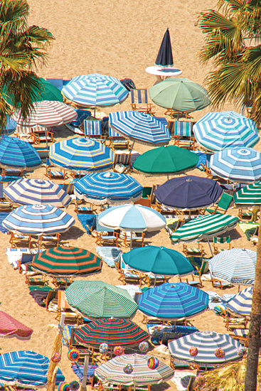 JG Studios JGS192 - JGS192 - Umbrellas on Beach II - 12x18 Umbrellas, Beach, Tropical, Leisure from Penny Lane
