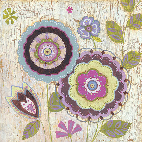 JG Studios JGS234 - JGS234 - Tribeca I - 12x12 Flowers, Wood Background, Abstract from Penny Lane