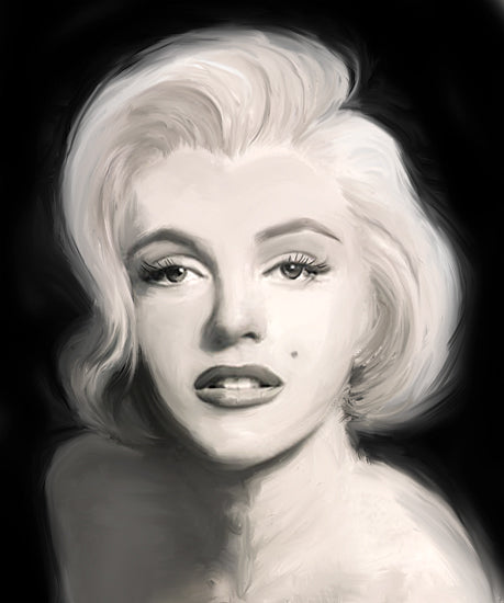 JG Studios JGS259 - JGS259 - Beautiful in Black - 12x16 Marilyn Monroe, Iconic, Black & White, Nostalgia, Pinup Girl from Penny Lane