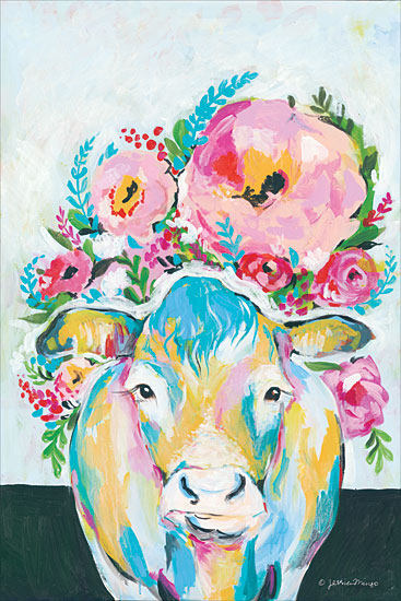 Jessica Mingo JM100 - Bloom Abstract, Cow, Flowers, Imaginary from Penny Lane