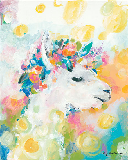 Jessica Mingo JM102 - Summer and Sunshine Abstract, Llama, Flowers, Crown of Flowers from Penny Lane