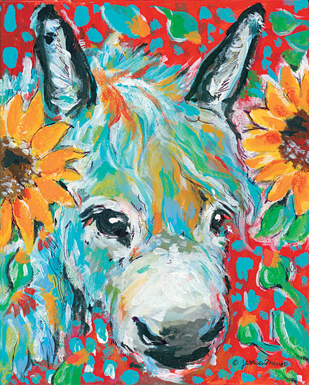 Jessica Mingo JM114 - The Sunflower Field Sunflowers, Flowers, Donkey, Abstract from Penny Lane