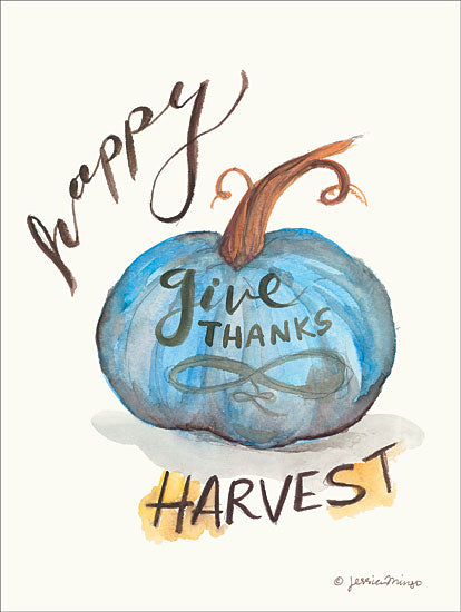 Jessica Mingo JM126 - A Thankful Heart Thankful, Pumpkin, Blue Pumpkin, Harvest from Penny Lane