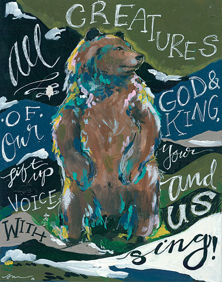 Jessica Mingo JM146 - All Creatures All Creatures, Bear, Religious, Signs from Penny Lane