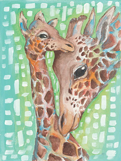 Jessica Mingo JM188 - Mother and Child - 12x16 Giraffes, Mother and Child, Baby, Patterns from Penny Lane
