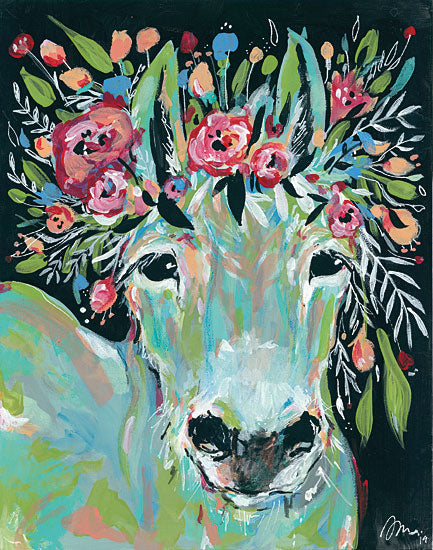 Jessica Mingo JM212 - JM212 - Camilla - 12x16 Donkey, Flowers, Chalkboard, Rainbow Colors, Farm from Penny Lane