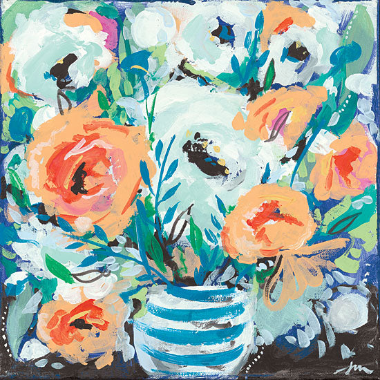 Jessica Mingo JM228 - JM228 - Fancy Florals II - 12x12 Flowers, Abstract, Vase, Contemporary from Penny Lane