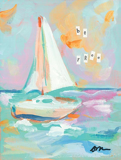 Jessica Mingo JM247 - JM247 - Sailboat II    - 12x16 Sailboat, Coastal, Abstract, Modern from Penny Lane