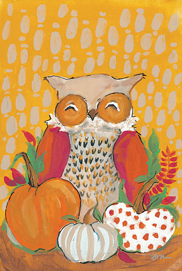 Jessica Mingo JM276 - JM276 - Fall Owl - 12x18 Fall, Pumpkins, Owl from Penny Lane