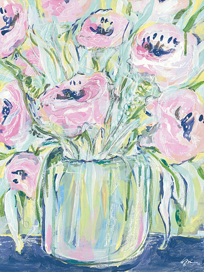 Jessica Mingo JM286 - JM286 - Peonies - 12x16 Abstract, Flowers, Vase, Still Life, Peonies from Penny Lane