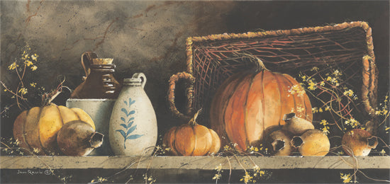 John Rossini JR208 - Pumpkin and Pods - Pumpkins, Gourds, Crocks, Antiques, Still Life, Autumn from Penny Lane Publishing