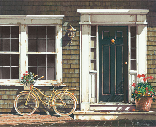 John Rossini JR349 - Parked Out Front Bike, Bicycle, Flowers, Front Porch from Penny Lane