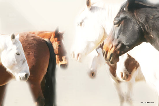 Kari Brooks KARI106 - The Herd     - 18x12 Photography, Horses, Herd from Penny Lane