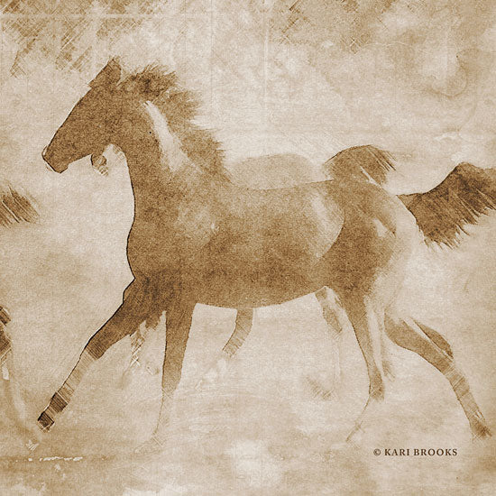 Kari Brooks KARI121 - KARI121 - Running Fowl I - 12x12 Photography, Horse from Penny Lane