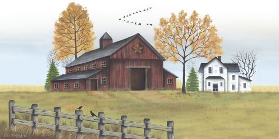Lisa Kennedy KEN1001 - Autumn Farmstead    Farm, Barn, House, Birds, Autumn, Harvest, Field from Penny Lane