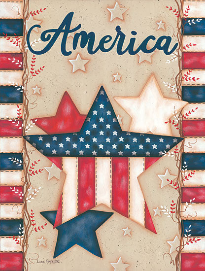 Lisa Kennedy KEN1044 - America - 12x16 Barn Stars, Patriotic, Americana, America, Red, White & Blue, Signs from Penny Lane