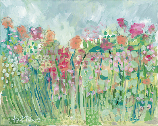 Kait Roberts KR110 - Growing Things I - Wildflowers, Pastel Colors, Field, Abstract, Modern from Penny Lane Publishing