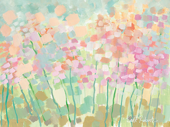 Kait Roberts KR111 - Growing Things II - Wildflowers, Pastel Colors, Field, Abstract, Modern from Penny Lane Publishing