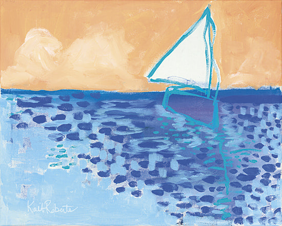 Kait Roberts KR113 - From My Terrace II - Sailboat, Lake, Coastal, Abstract from Penny Lane Publishing