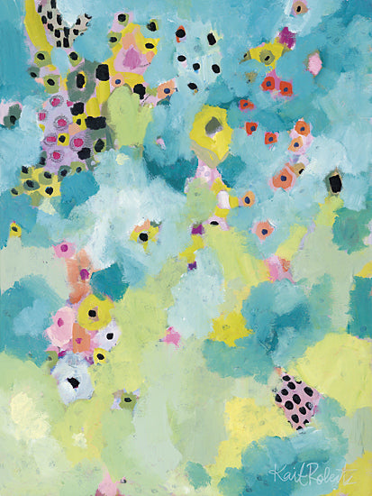 Kait Roberts KR117 - Mind in Repose II - Wildflowers, Pastel Colors, Field, Modern, Abstract from Penny Lane Publishing