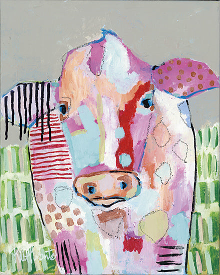 Kait Roberts KR121 - Moo Series: Farrah - Cow, Patchwork, Modern, Colorful, Abstract from Penny Lane Publishing