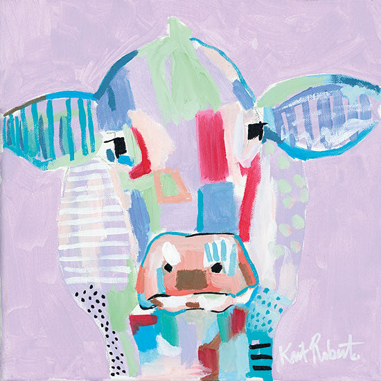 Kait Roberts KR126 - Moo Series: Tilly - Cow, Patchwork, Modern, Colorful, Abstract from Penny Lane Publishing