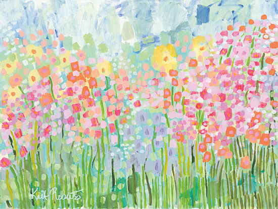 Kait Roberts KR136 - Growing Things No. 4 - Wildflowers, Pastel Colors, Field, Abstract, Modern from Penny Lane Publishing