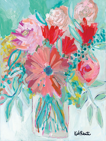 Kait Roberts KR145 - Farmer's Market Bouquet Flowers, Abstract, Vase, Blooms from Penny Lane