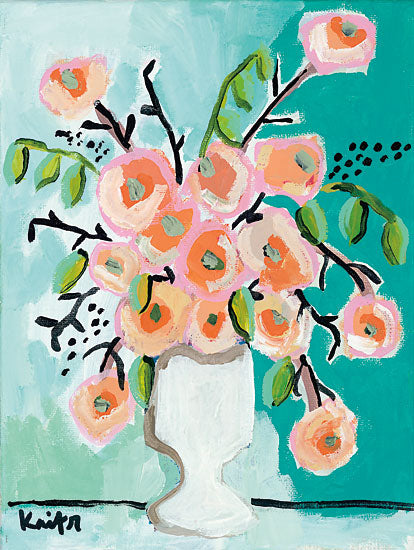 Kait Roberts KR183 - KR183 - In a Better Light - 12x16 Abstract, Flowers, Pink Flowers, Blooms, Vase from Penny Lane