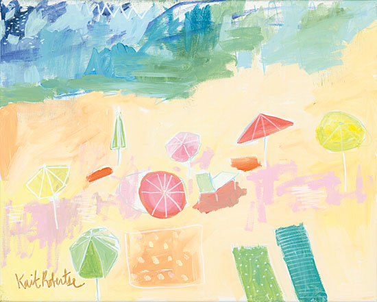 Kait Roberts KR187 - Took a Walk Beach, Umbrellas, Sand, Coast, Beach Towels, Ocean from Penny Lane
