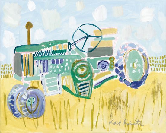Kait Roberts KR232 - I'd Rather Be Stuck in the Mud Than Traffic Abstract, Tractor, Farm, Field, Harvest from Penny Lane