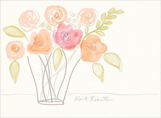 Kait Roberts KR295 - Sweet Summer - 16x12 Abstract, Flowers, Vase, Contemporary from Penny Lane