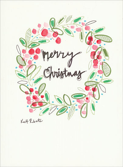 Kait Roberts KR339 - That Time of Year - 12x16 Holidays, Wreath, Berries, Merry Christmas from Penny Lane