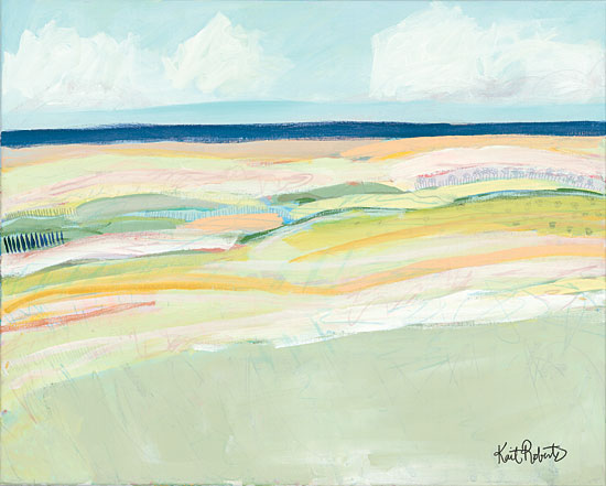 Kait Roberts KR367 - Beach Dunes - 16x12 Beach Dunes, Beach, Coast, Abstract from Penny Lane
