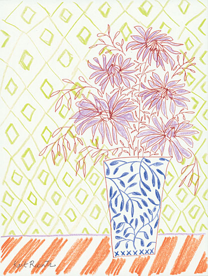 Kait Roberts KR388 - Candy Hearts - 12x16 Abstract, Flowers, Blooms, Vase, Patterns from Penny Lane