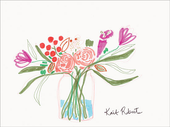 Kait Roberts KR428 - KR428 - Bouquet for Carle - 16x12 Flowers, Bouquet, Vase, Abstract, Botanical from Penny Lane