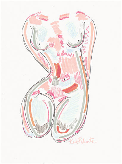 Kait Roberts KR433 - KR433 - Hidden - 12x16 Women's Body, Nude, Human Body, Figurative, Abstract from Penny Lane