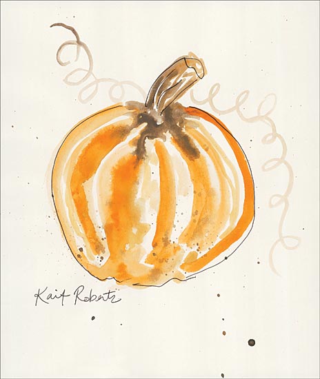 Kait Roberts KR518 - KR518 - P is for Pumpkin - 12x16 Pumpkin, Watercolor from Penny Lane