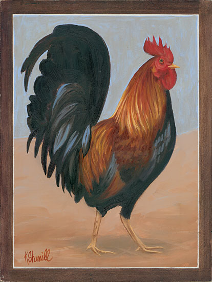 Kate Sherrill KS104 - The Prince - 12x16 Rooster, Portrait, Farm from Penny Lane