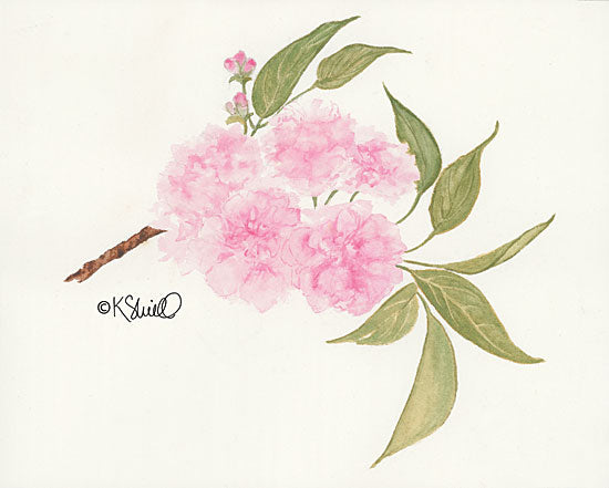 Kate Sherrill KS111 - Bashful Blossoms - 16x12 Flowers, Pink Flowers, Blooms, Botanical from Penny Lane